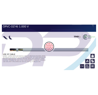 Dây Cáp Điều Khiển Tín Hiệu TKD KABEL ÖPVC-JZ/OZ-Yö 1.000 V