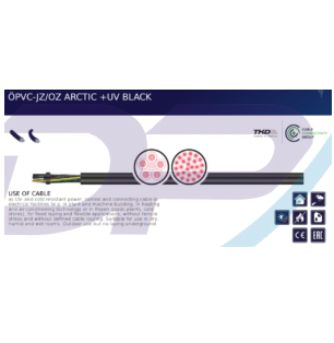 Dây Cáp Điều Khiển Tín Hiệu TKD KABEL ÖPVC-JZ/OZ ARCTIC +UV BLACK