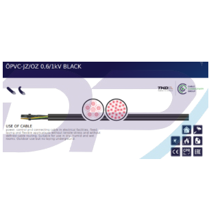 Dây Cáp Điều Khiển Tín Hiệu TKD KABEL ÖPVC-JZ/OZ 0,6/1kV BLACK