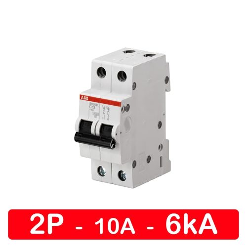 MCB 2P 10A 6kA ABB