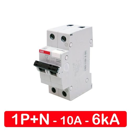 RCBO 2P 10A 30mA 6kA ABB