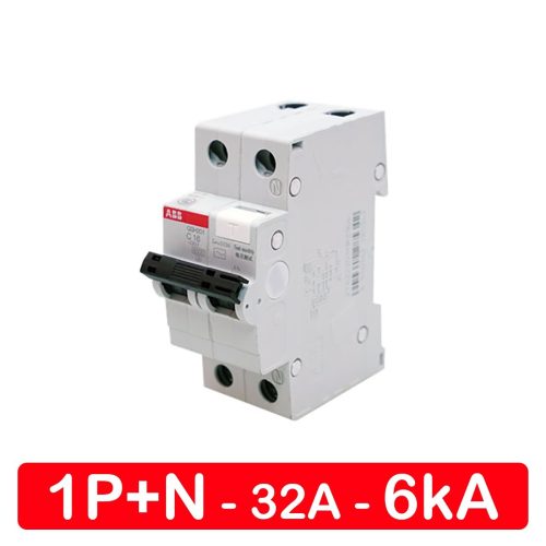 RCBO 2P 32A 30mA 6kA ABB
