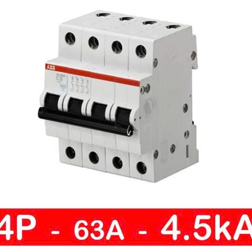 MCB 4P 63A 4.5kA ABB